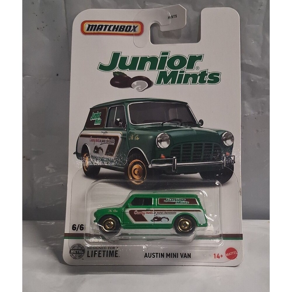 Matchbox - 2025 Candy Series Mix 1 6/6 Junior Mints Austin Mini Van